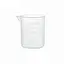 Пластиковый мерный стакан 100 мл с носиком и градуировкой измерительный стаканчик, Kitchen Master Прозрачный 87379 - миниатюра 1