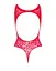 Ажурний бодістокінг із ефектом шнурівки Obsessive B120 teddy red S/M/L One size - мініатюра 6