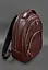 Кожаный рюкзак бордовый краст - миниатюра 5