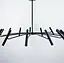 Современная трубчатая люстра с 9 регулирующими плафонами Ст. ST01/9 BK | Line F - миниатюра 4