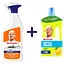 Набір: універсальний спрей для чищення Mr. Proper Бадьорий мандарин 800 мл + Ррідкий миючий засіб Mr. Proper для прибирання підлоги та стін Лимон 1.5 л - миниатюра 1