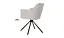 Стілець Еріка з обертовим механізмом світло-сірий - мініатюра 2