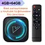 Vontar H618 4/64Gb, Смарт ТВ приставка медіаплеєр Android SmartTV Box 8K HDR, YouTube та фільми без реклами, налаштування Android TV у подарунок - мініатюра 1