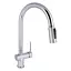 Смеситель для кухни Qtap Rozcesti с выдвижным изливом с подключением для питьевой воды QTROZ366CRM45938 Chrome - миниатюра 1