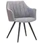 Стілець з підлокітниками Art Metal Furniture Florida чорний/меланж грей/нубук грей (545792) - мініатюра 1