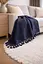 Плед-покривало Cotton TURComFor бавовна синій євро 200х230 см TC303375968 - мініатюра 2