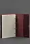 Кожаный блокнот А4 на кольцах (Софт-бук) 9.0 в мягкой бордовой обложке Crazy Horse - миниатюра 5