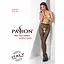 Эротические колготки-бодистокинг Passion S010 black с доступом геометрический рисунок S/M/L - миниатюра 7