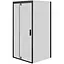 Душевая кабина Am. Pm Gem Square Pivot 90x90 см без поддона black W90UG-404-090BT, прозрачный, черный - миниатюра 1