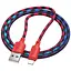 Дата кабель Hoco X116 Meridian USB to Lightning 2.4A (1m) Gradient Red Mix - мініатюра 2