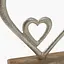 Декор алюмінієвий MBM HOME Серце на підставці срібний 110x50x115 мм (DH-ST-38 S SILVER) - мініатюра 4