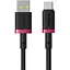 Кабель Baseus Dura Series Fast Charging Cable USB to Type-C 60W 2 м Червоний+чорний - мініатюра 1