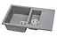 Кухонная мойка гранитная Miraggio LaPas gray 786x489x203 00208006, Серый - миниатюра 2