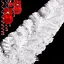 Гирлянда из ПВХ хвои Лесная 2.5 м (Белая) - миниатюра 2