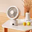 Портативный вентилятор DK WT-F70 White [136030] - миниатюра 3