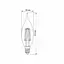 LED лампа VIDEX Filament C37Ft 6W E14 4100K - мініатюра 3