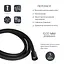 Шланг для ручного душу Qtap Hadice 1600 мм QTHADPVCSQ160B Black matt, Чорний матовий - мініатюра 2
