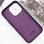 Кожаный чехол Epik Leather Case AAA with MagSafe and Animation для Apple iPhone 16 Pro Max 6.9 Dark Purple - миниатюра 3