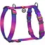 Шлейка для собак Waudog Nylon Recycled анатомическая H-образная с QR-паспортом, градиент, L фиолетовая - миниатюра 1