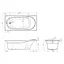 Ванна акриловая Volle bera 150x70 TS-1570481 Белый - миниатюра 3