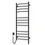 Электрический полотенцесушитель Navin Камелия 480x1200 Sensor левая с таймером, черный муар 10-043153-5010, Черный матовый, Левое, Электронный - миниатюра 2
