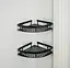 Набір металевих полиць для ванної кімнати Fabrika OPAL 2 шт Чорні (FK-WB1005-2) - мініатюра 11