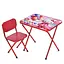 Дитячий столик складаний зі стільчиком M 5969-3 червоний - мініатюра 1