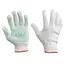 Рукавички Сила Х/Б з ПВХ точкою р10 ПВХ майстер біло+зелені - мініатюра 1