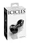 Анальная пробка Pipedream Icicles No.78, 9 см (черный) - миниатюра 3