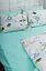 Комплект постельного белья Moon&Star полуторный евро 160х220 см наволочки 2х50х70 см Roses Green Ranforce Elite - миниатюра 3