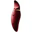 Вибратор 2 в 1 с язычком Zalo Hero Wine Red кристалл Swarovski - миниатюра 1