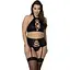 Комплект из экокожи Passion Nancy Set black 4XL/5XL - миниатюра 1