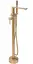 Смеситель для ванны Rea Flores brushed gold напольный REA-B2713 Золотой - миниатюра 1