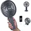 Портативный вентилятор HandFan 6" 4000 мАч с батарейным питанием - миниатюра 1