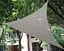 Тент навіс затінюючий трикутний 4х4х4м Оксфорд (Сірий) - мініатюра 3