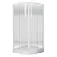 Душова кабіна Eger Tisza 90x90 скло Frizek 599-021-A, другий, білий - мініатюра 4