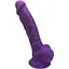 Фалоімітатор SilexD Johnny Purple (MODEL 1 size 7in), двошаровий, силікон + Silexpan, діаметр 3,8 см - мініатюра 1