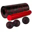 Массажный набор PowerPlay PP_4015 EPP Foam Roller Set 4in1 (2-я роллы + 2-я мячи) Черно-красный (PP_4015_Red) - миниатюра 1