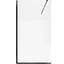 Душевая перегородка Qtap Walk-In Standard BLM2011.C8 100x200 см, стекло Clear 8 мм, покрытие CalcLess, прозрачный, черный - миниатюра 1