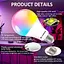Світлодіодна лампа Bestview RGB лампочки з дистанційним керуванням, RGBW Warm White 5W E27 Screw Base, Mood - мініатюра 8
