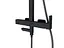 Душова система Corsan Ango black mat з виливом CMN030MBL, Чорний матовий - мініатюра 4