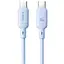 Дата кабель Baseus Silky Series OS Fast Charging Type-C to Type-C 100W (1m) (P10377704) Galaxy Blue - мініатюра 1
