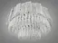 Люстра підвісна з скляними елементами на 20 ламп, колір хром - мініатюра 2