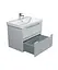 Тумба Мойдодир Malaga 70-A Білий з умивальником Vivace 70 Білий - мініатюра 3