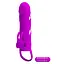 Насадка на пенис Pretty Love Vibrating Penis Sleeve 14 см фиолетовый - миниатюра 4