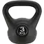 Гиря вінілова Gymtek 3кг чорний - мініатюра 1