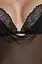 Рубашка Passion DELIENA CHEMISE L/XL black стрінги із заниженою талією - мініатюра 7