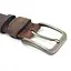 Ремень мужской кожаный SF-4011 под джинсы коричневый (130 см) - миниатюра 3