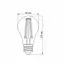 LED лампа VIDEX Filament A60FA 10W E27 2200K бронза - мініатюра 3