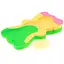 Поролон для купання Tega Baby Mini green-yellow multicolor (BA-007 green-yellow) - мініатюра 1
